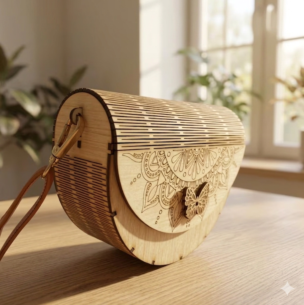 Cartera en Madera – Elegancia Natural & Diseño Exclusivo