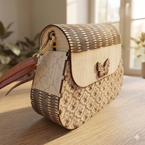 Cartera en Madera – Elegancia Natural & Diseño Exclusivo