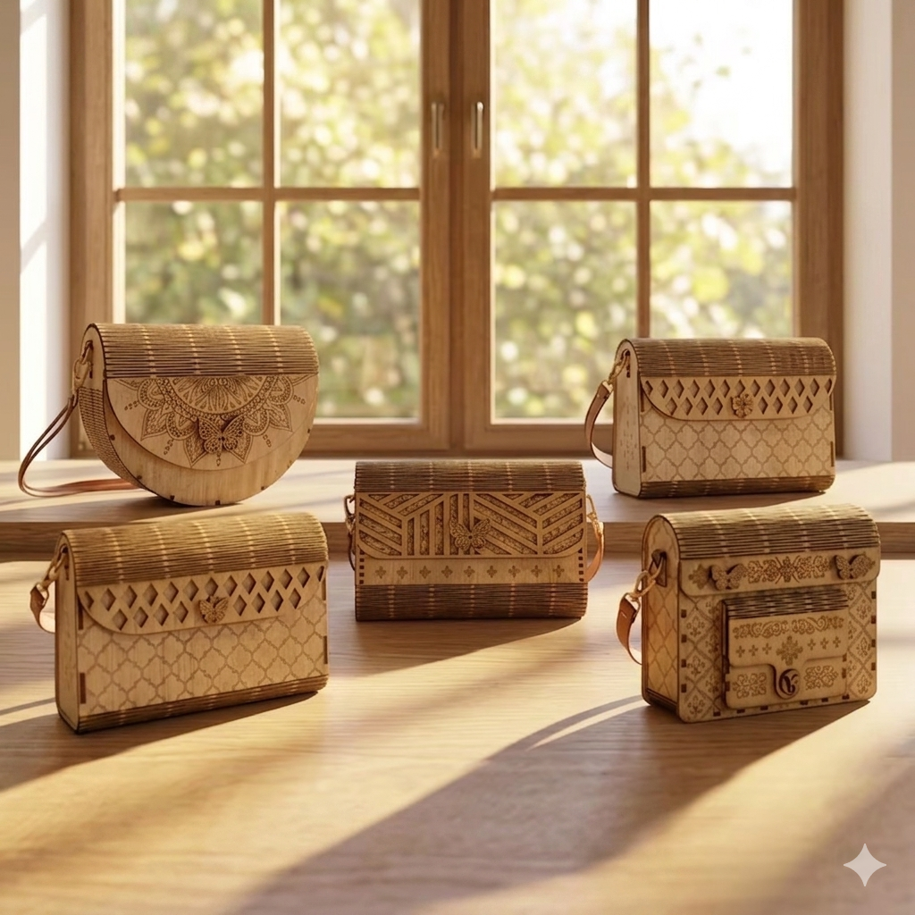 Cartera en Madera – Elegancia Natural & Diseño Exclusivo